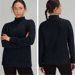 Lululemon Twin Rib Turtleneck Sweater True Navy 6
